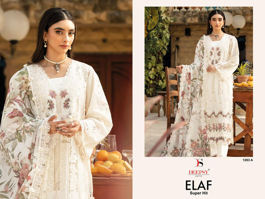 1263-A Elaf Deepsy Pure Cotton Pakistani Salwar Suits