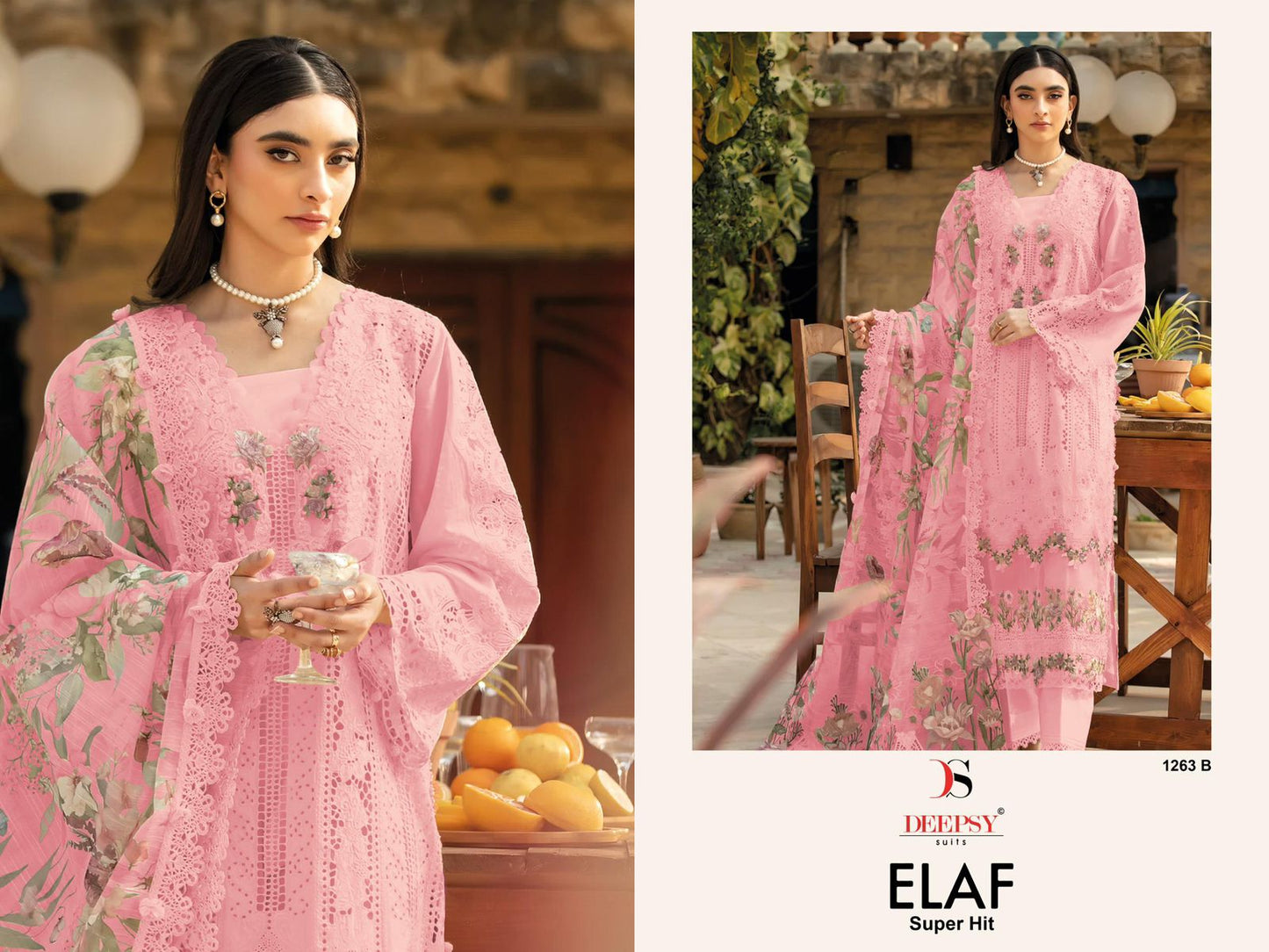 1263-B Elaf Deepsy Pure Cotton Pakistani Salwar Suits
