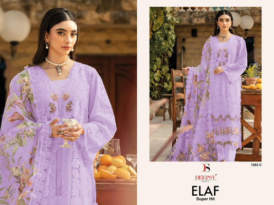 1263-C Elaf Deepsy Pure Cotton Pakistani Salwar Suits