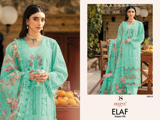 1263-D Elaf Deepsy Pure Cotton Pakistani Salwar Suits