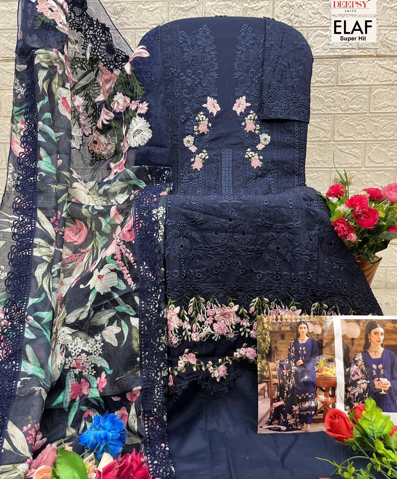 1263-H Deepsy Pure Cotton Pakistani Salwar Suits