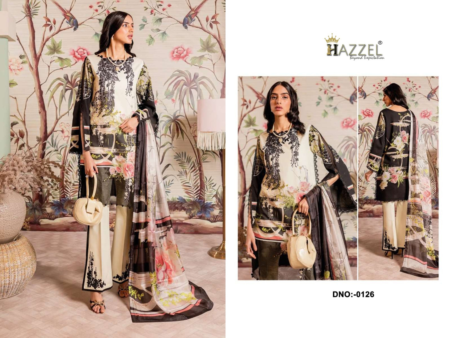 126 Hazzel Printed Pakistani Salwar Suits