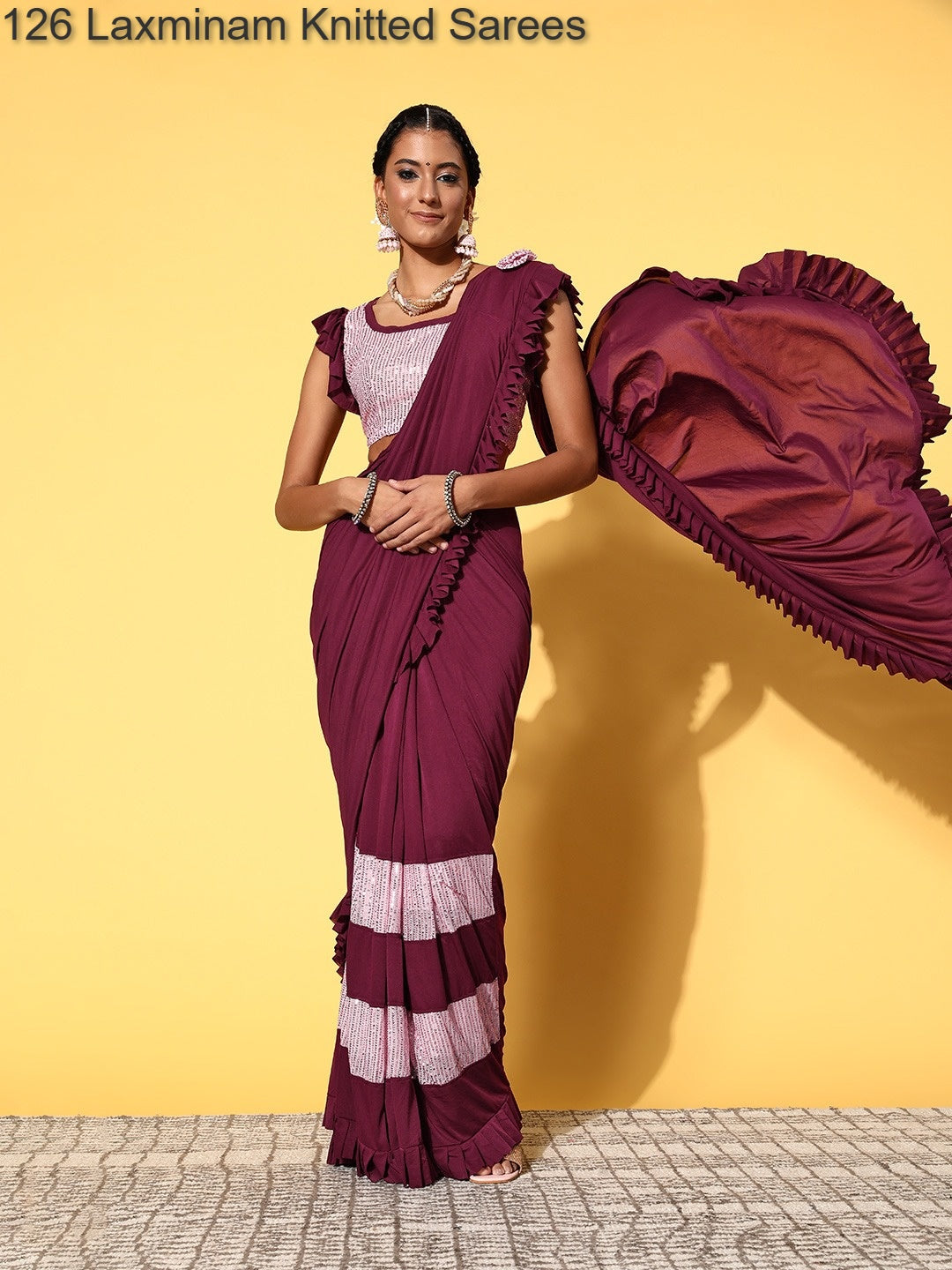 126 Laxminam Knitted Sarees