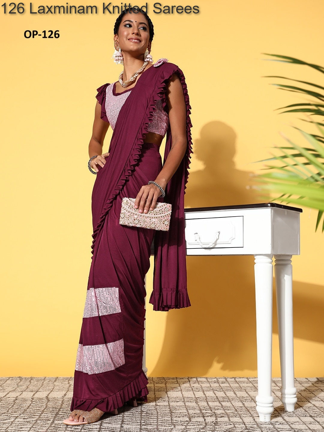 126 Laxminam Knitted Sarees
