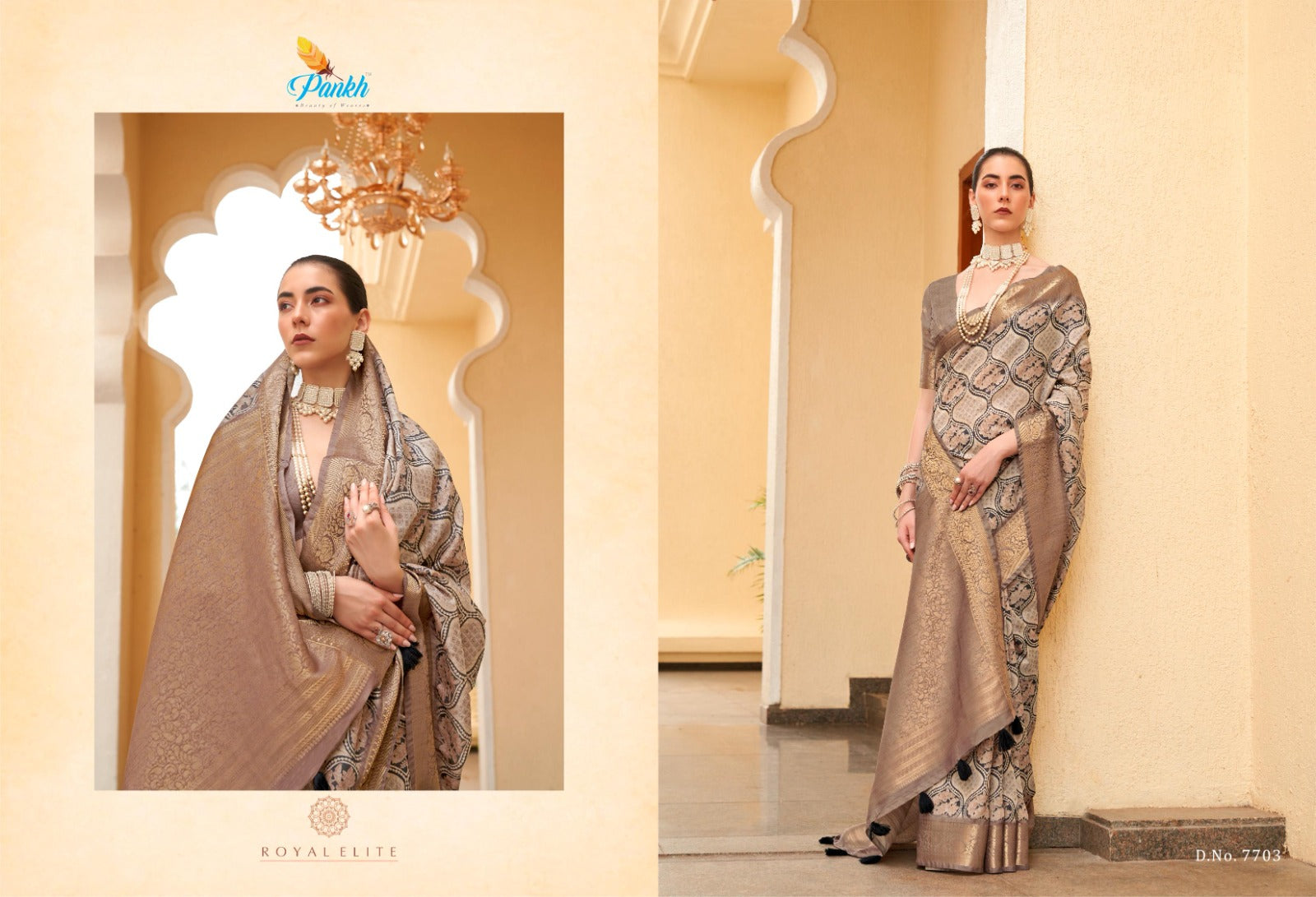 7703 Anshika Pankh Sarees