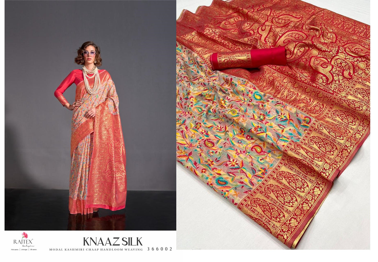 366002 Knaaz Rajtex Sarees