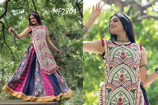 2801 Msm Kurti Skirt Set