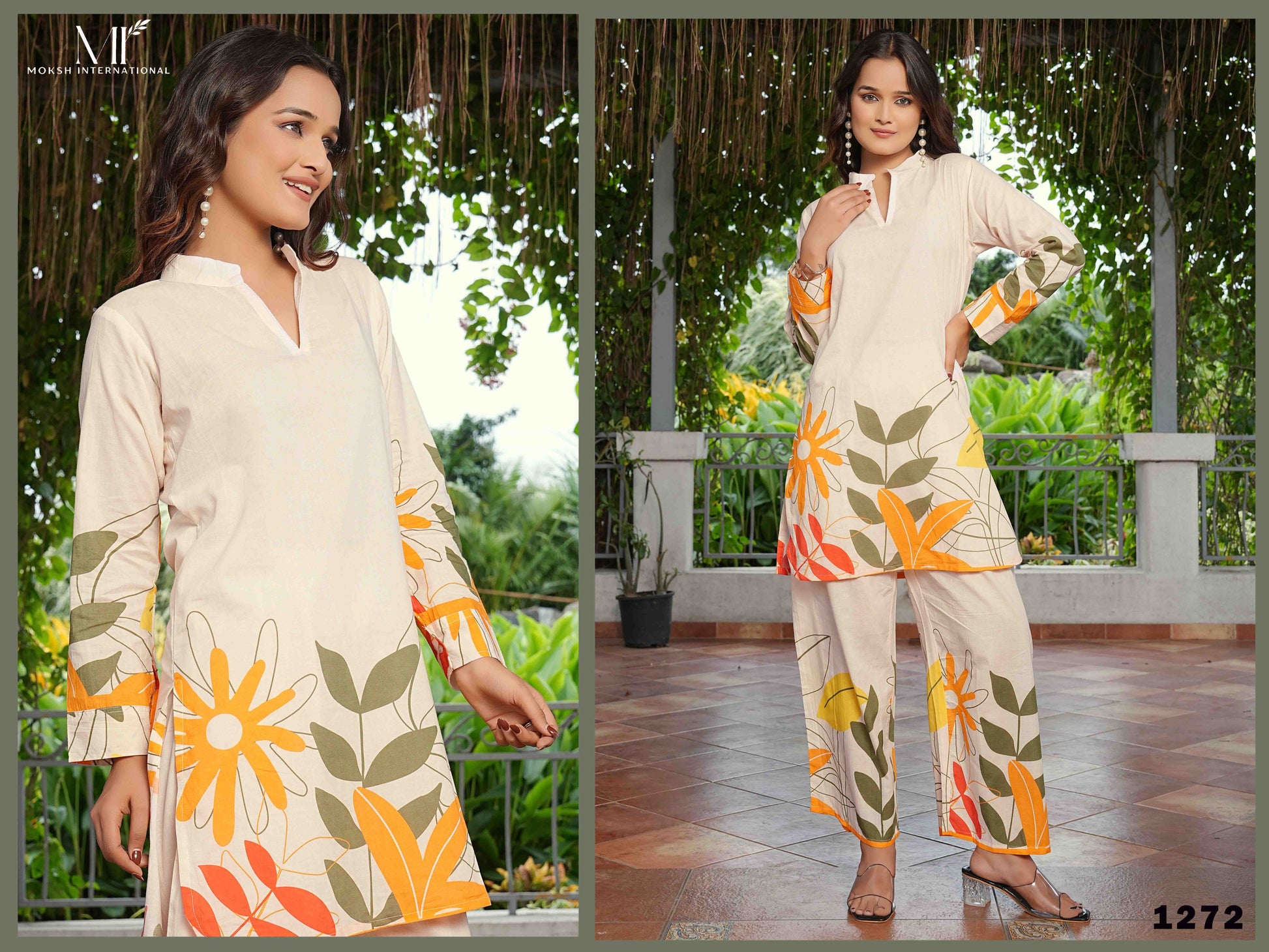1272 Nature Vol 1 Moksh Premium Cotton Co Ord Set