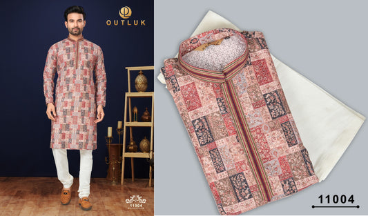 11004 Wedding Collection Vol 11 Outluk Mens Kurta Pyjama
