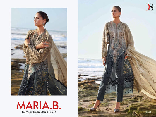 1285-A Maria B Premium Embroidered-25-2 Deepsy Pure Cotton Pakistani Salwar Suits