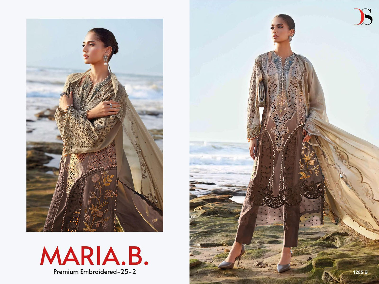 1285-B Maria B Premium Embroidered-25-2 Deepsy Pure Cotton Pakistani Salwar Suits