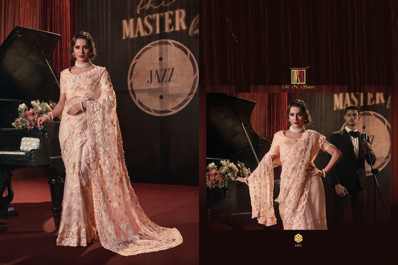 6801 Swarovski Vol 7 Mn Sarees