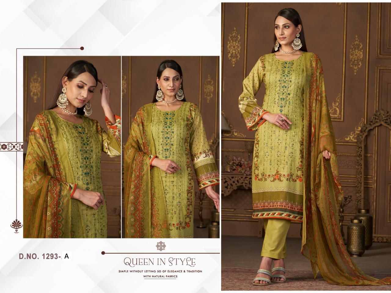 1293A Mehboob Tex Print Pakistani Salwar Suits