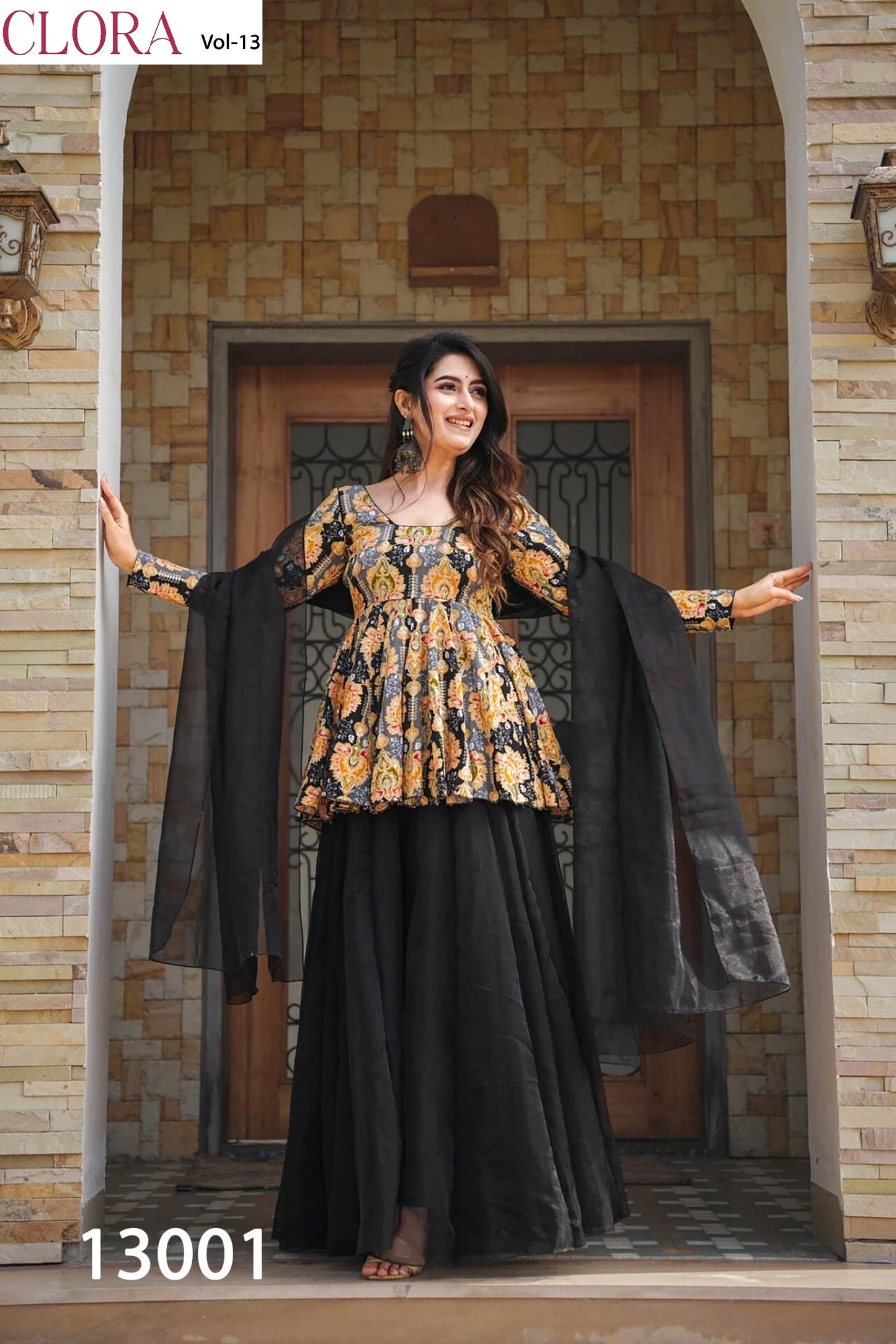 13001 Clora Vol 13 Lucaya Sharara Readymade Suits