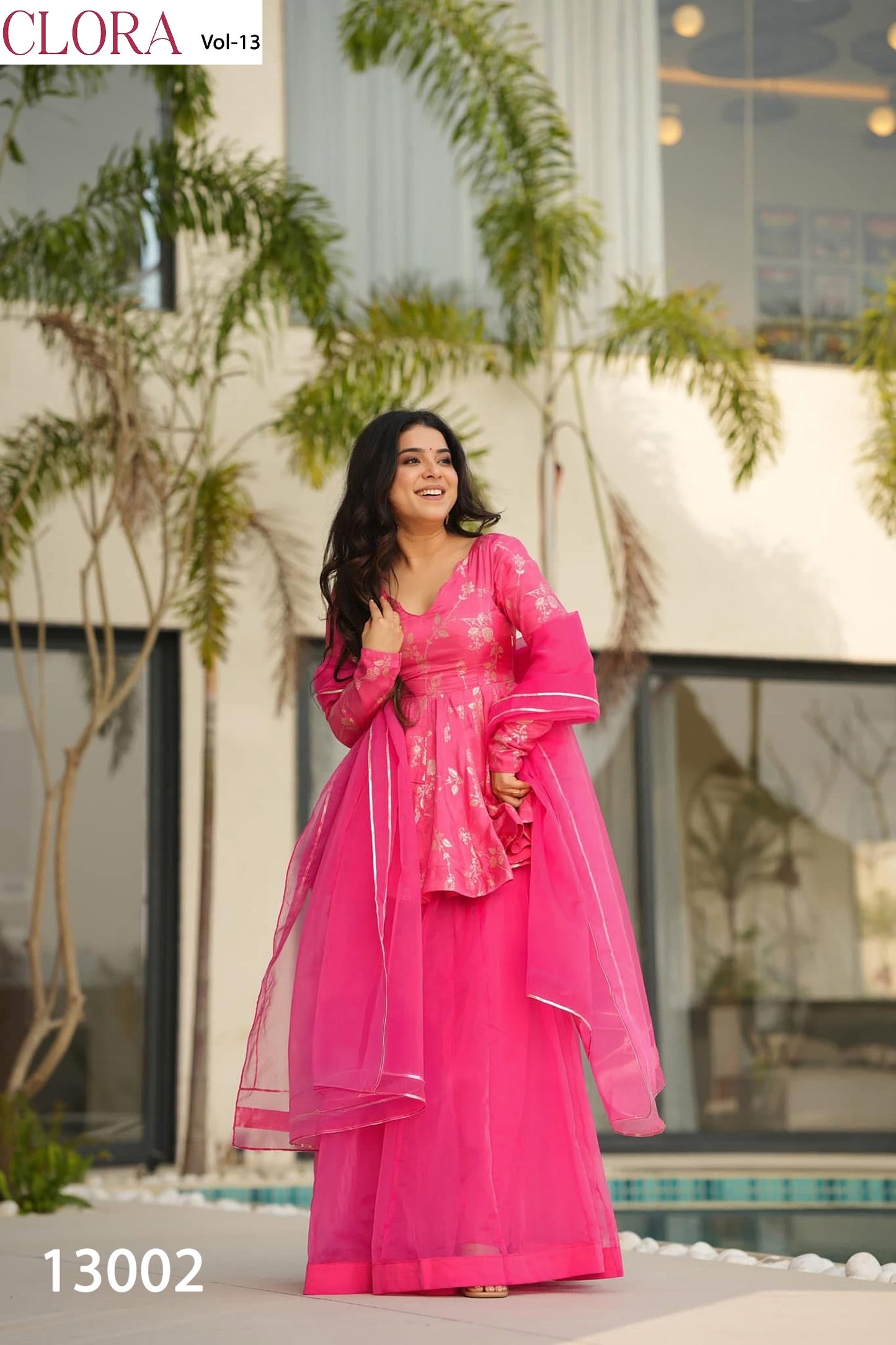 13002 Clora Vol 13 Lucaya Sharara Readymade Suits