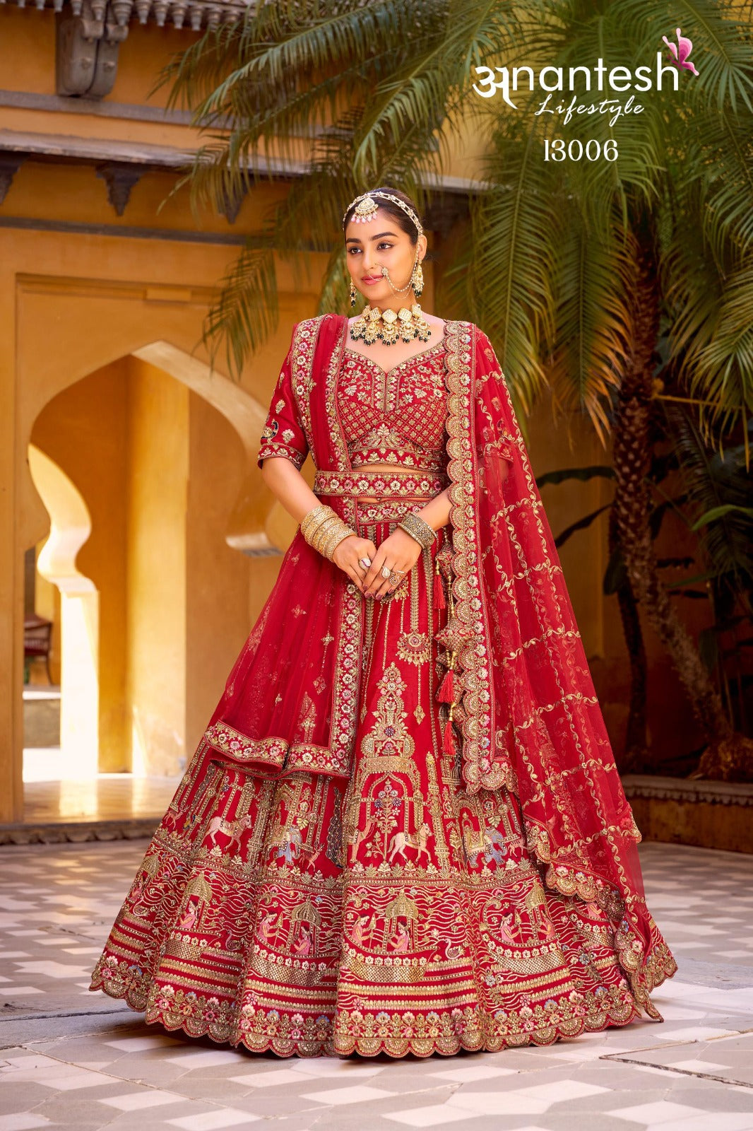 13006 Wedding Bride Vol 3 Anantesh Premium Silk Bridal Lehenga Choli