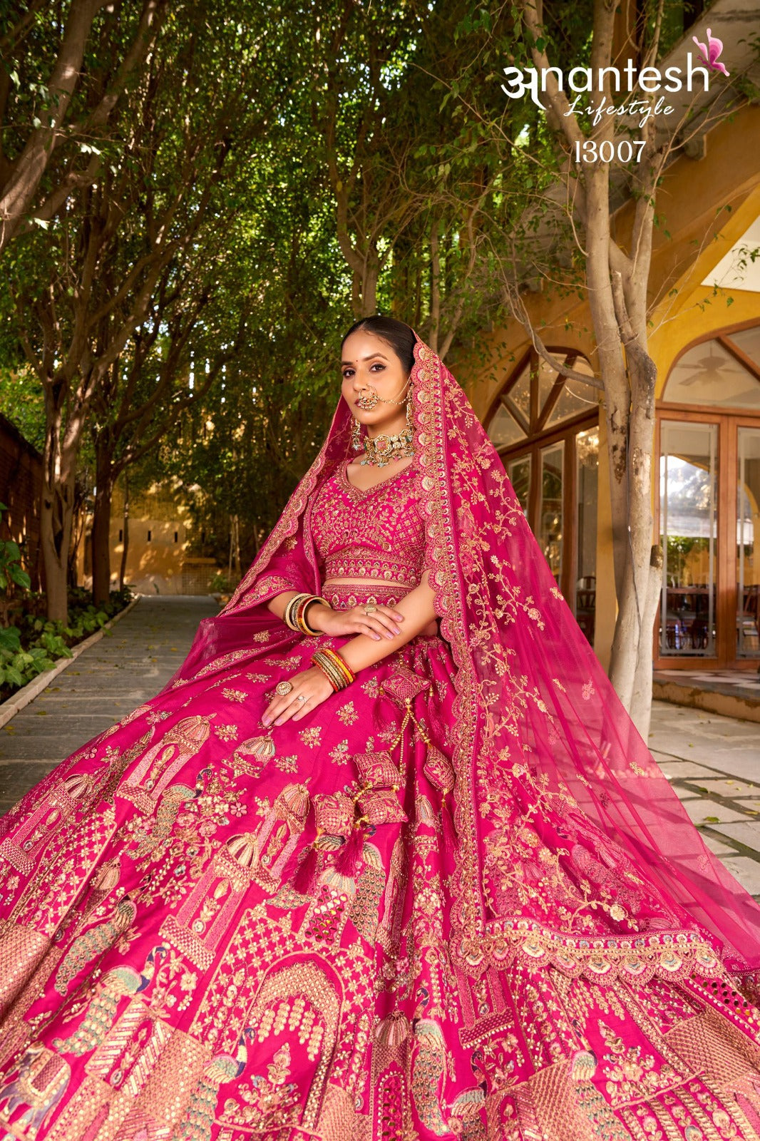 13007 Wedding Bride Vol 3 Anantesh Premium Silk Bridal Lehenga Choli