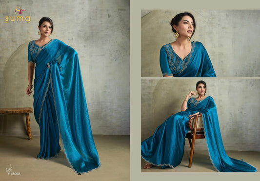 13008 Amelia Suma Designer Fendy Chiffon Sarees