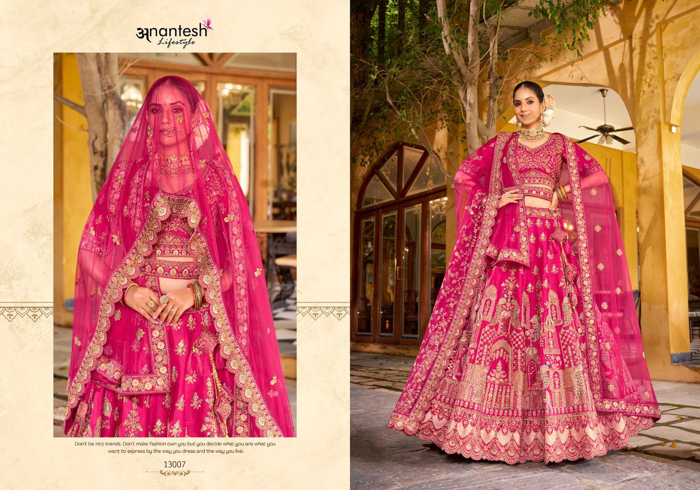 13010 Wedding Bride Vol 3 Anantesh Premium Velvet Bridal Lehenga Choli