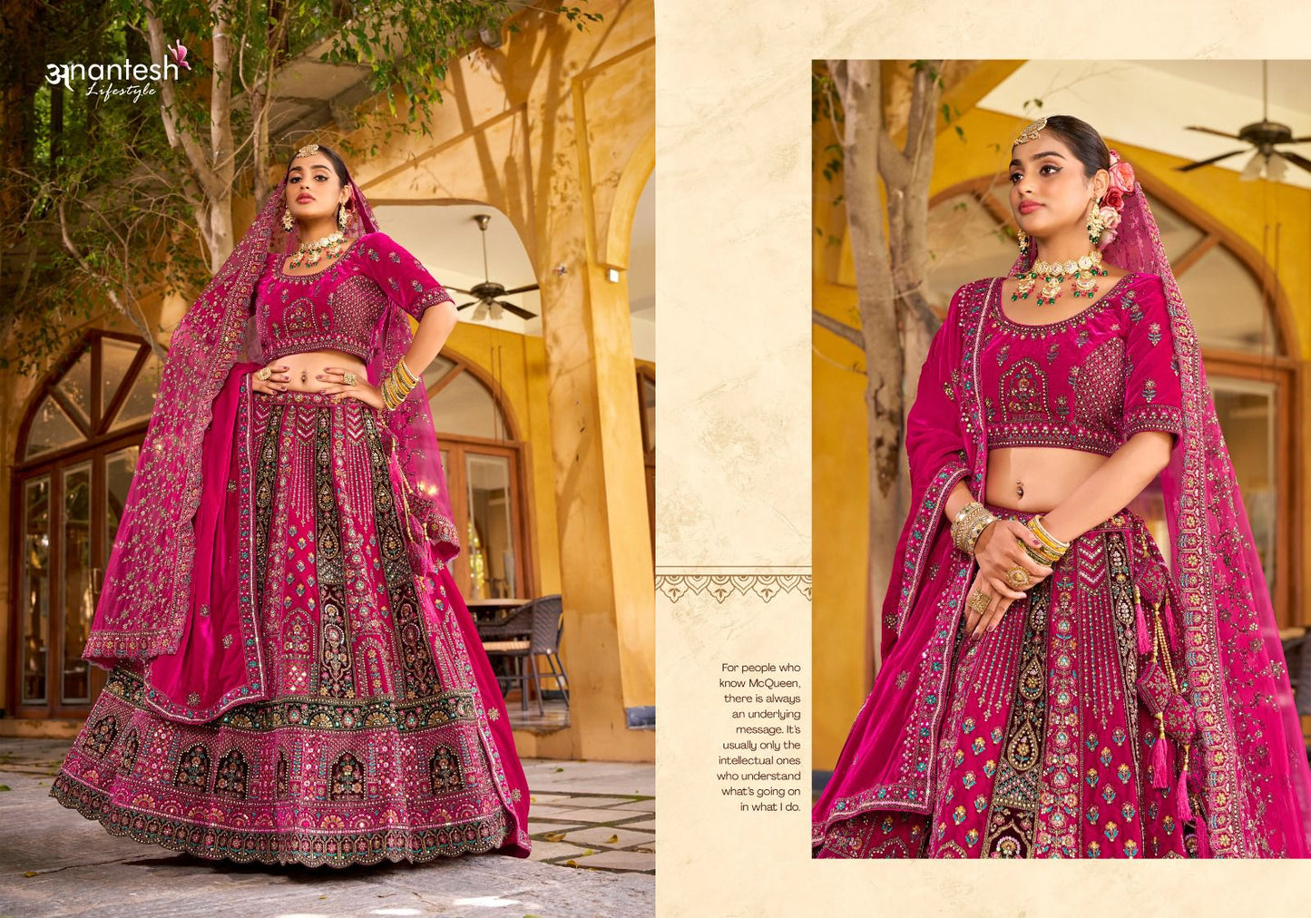 13010 Wedding Bride Vol 3 Anantesh Premium Velvet Bridal Lehenga Choli