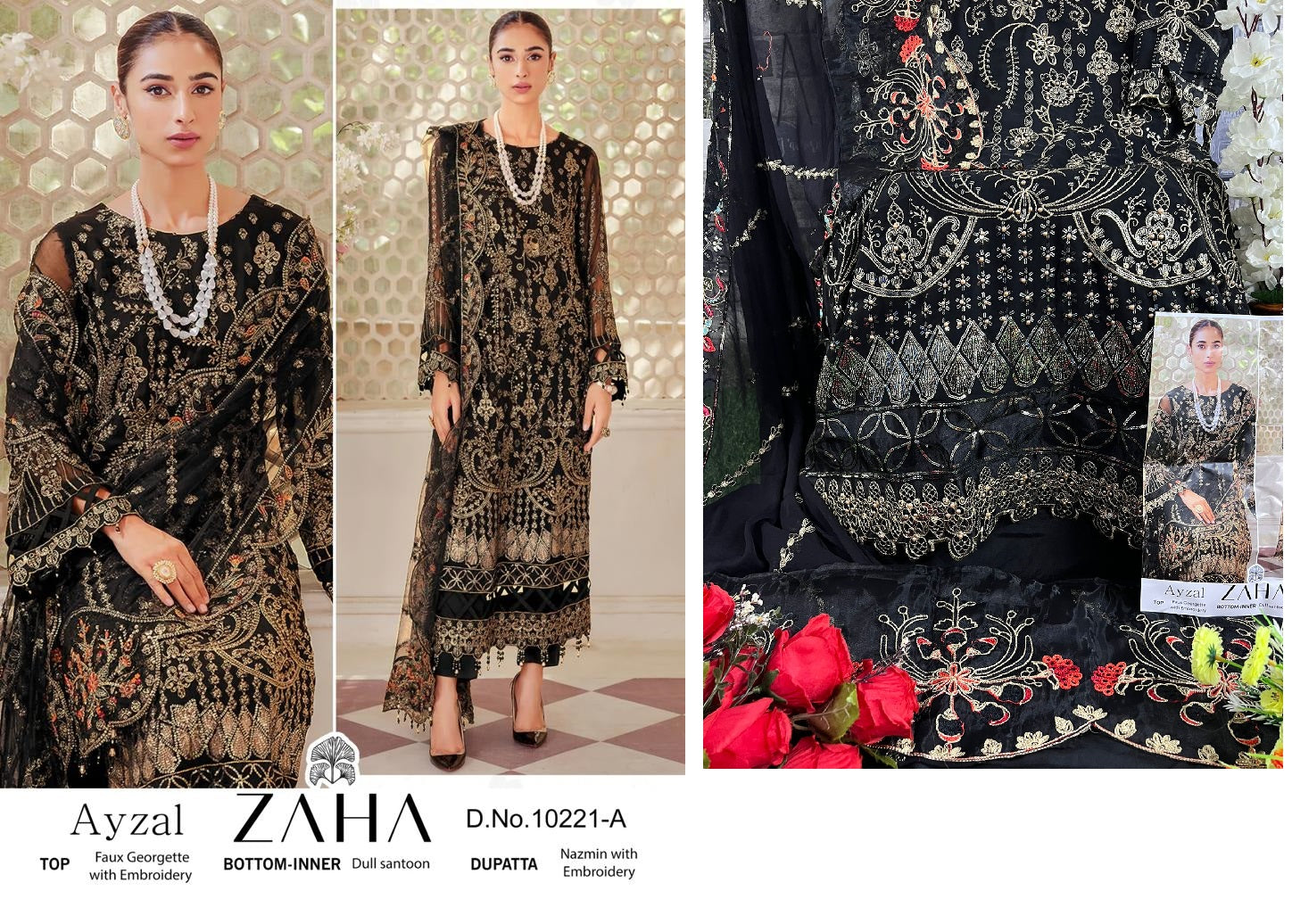 10221A Ayzal Vol 1 Zaha Pakistani Salwar Suits