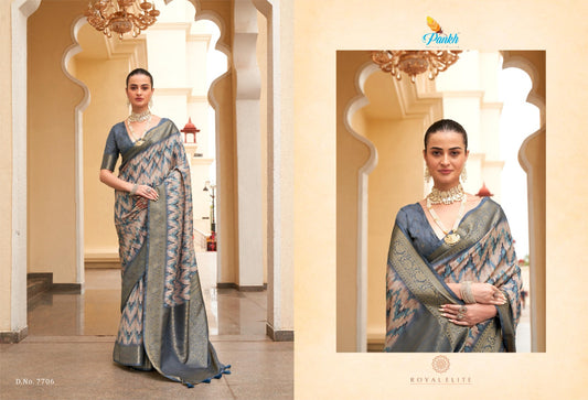 7706 Anshika Pankh Sarees