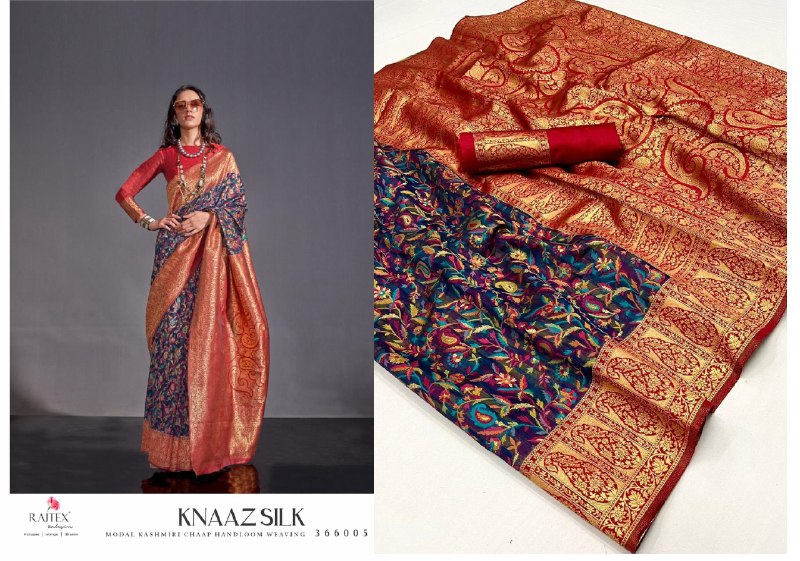 366005 Knaaz Rajtex Sarees