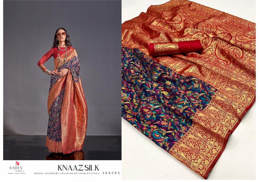 366005 Knaaz Rajtex Sarees