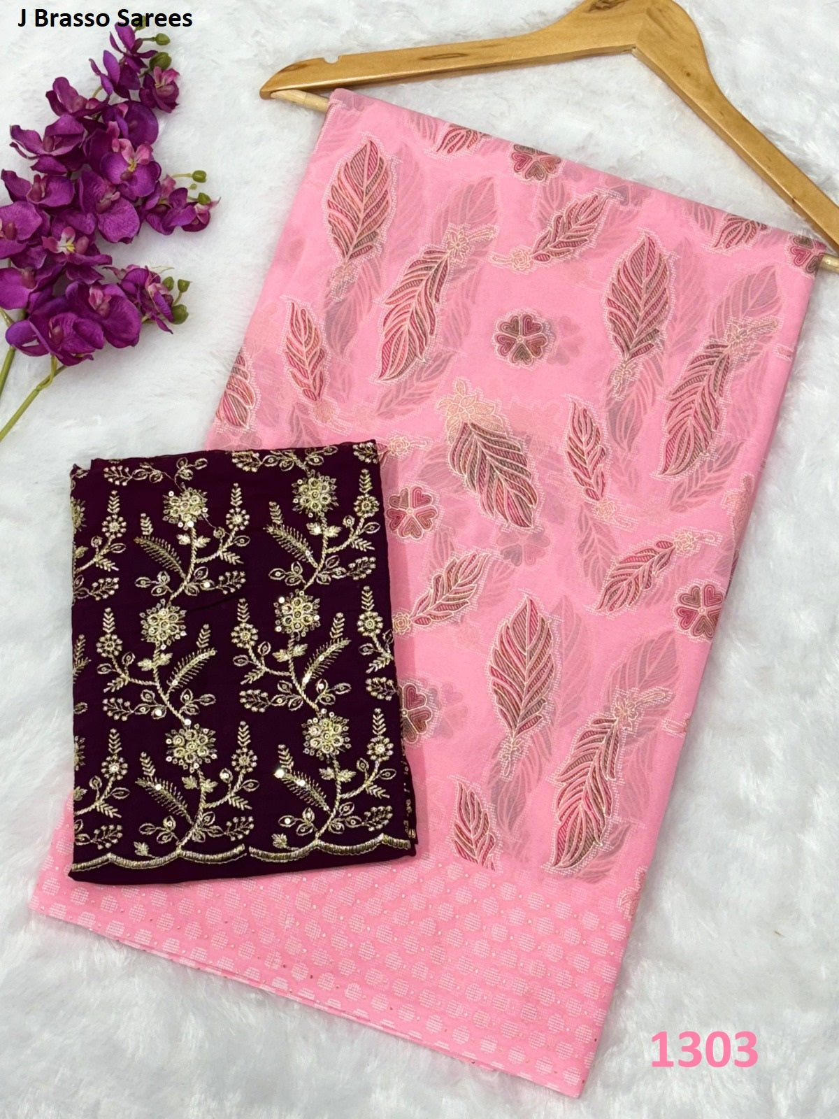 1303 J Brasso Sarees