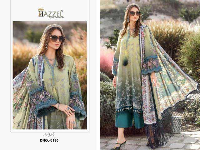 130 Hazzel Embroidery Pakistani Patch Suits