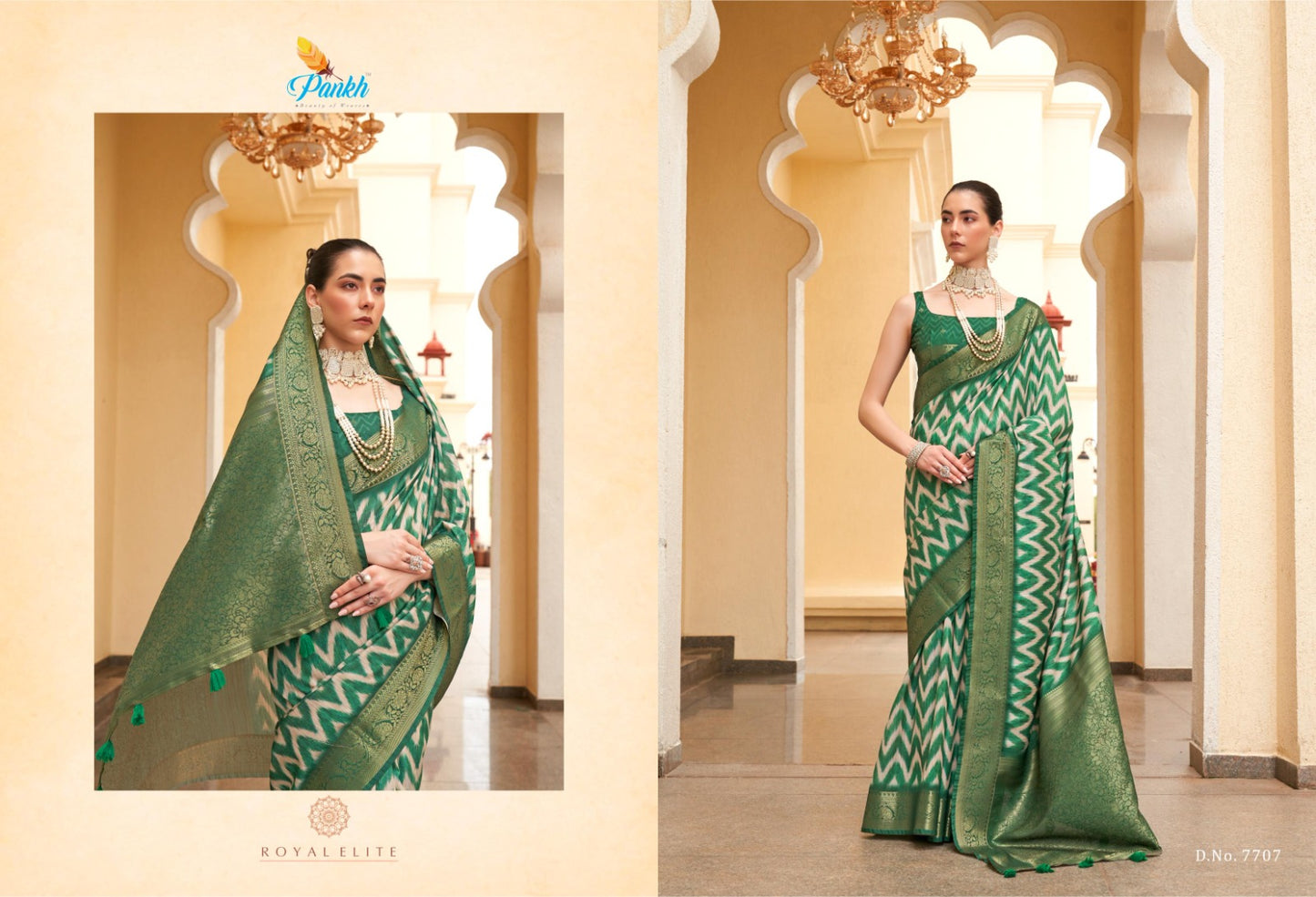 7707 Anshika Pankh Sarees