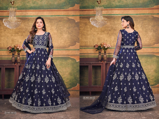 10143 Vol 14 Anjubaa Unstitched Suits