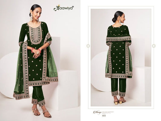 103 Sabhyata Vol 1 Aawiya Unstitched Suits