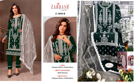 3098B Zarqash Pakistani Salwar Suits