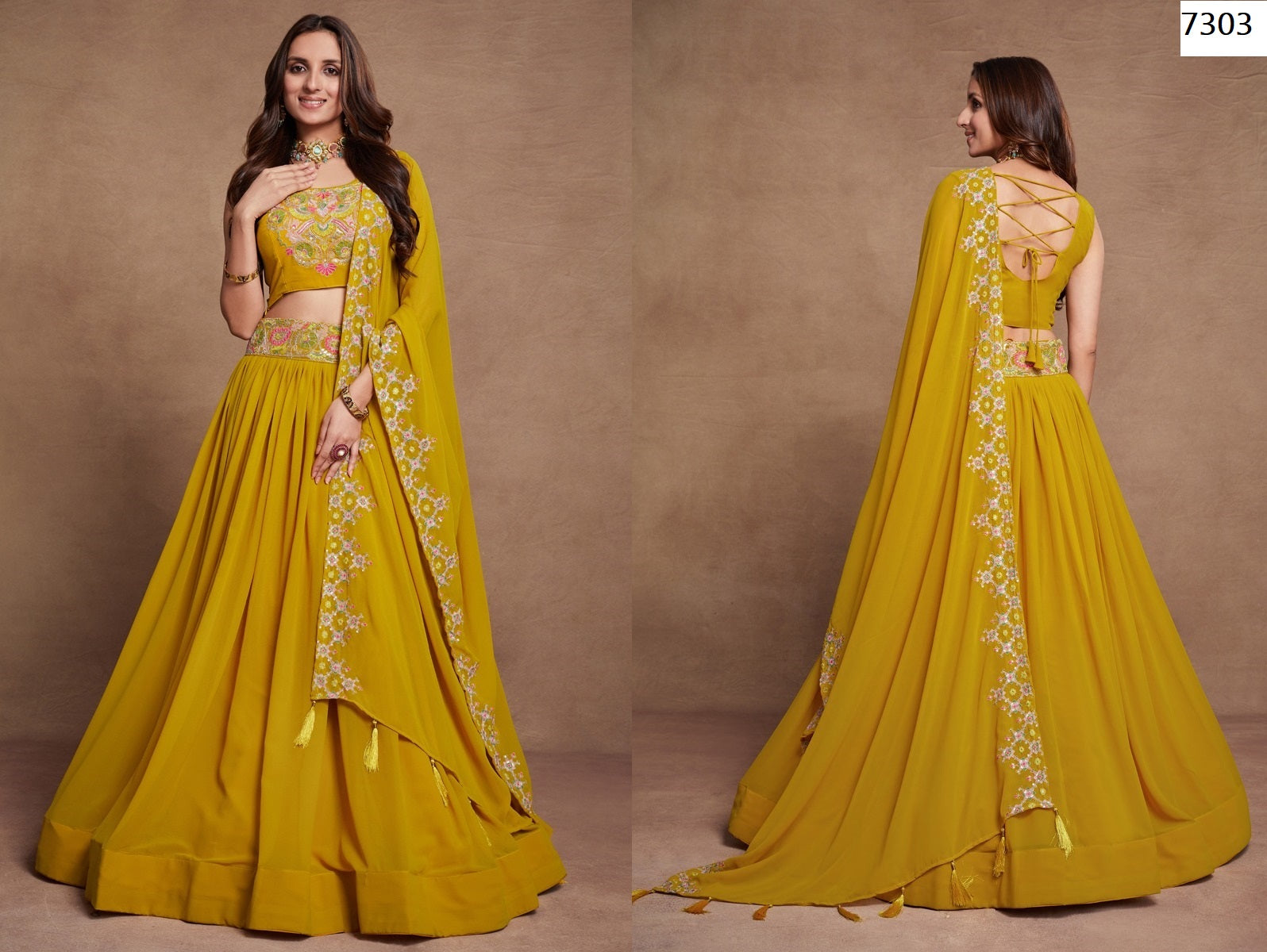 7303 Gulkanya Vol 4 Aahvan Designs Lehenga Choli
