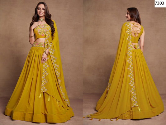 7303 Gulkanya Vol 4 Aahvan Designs Lehenga Choli