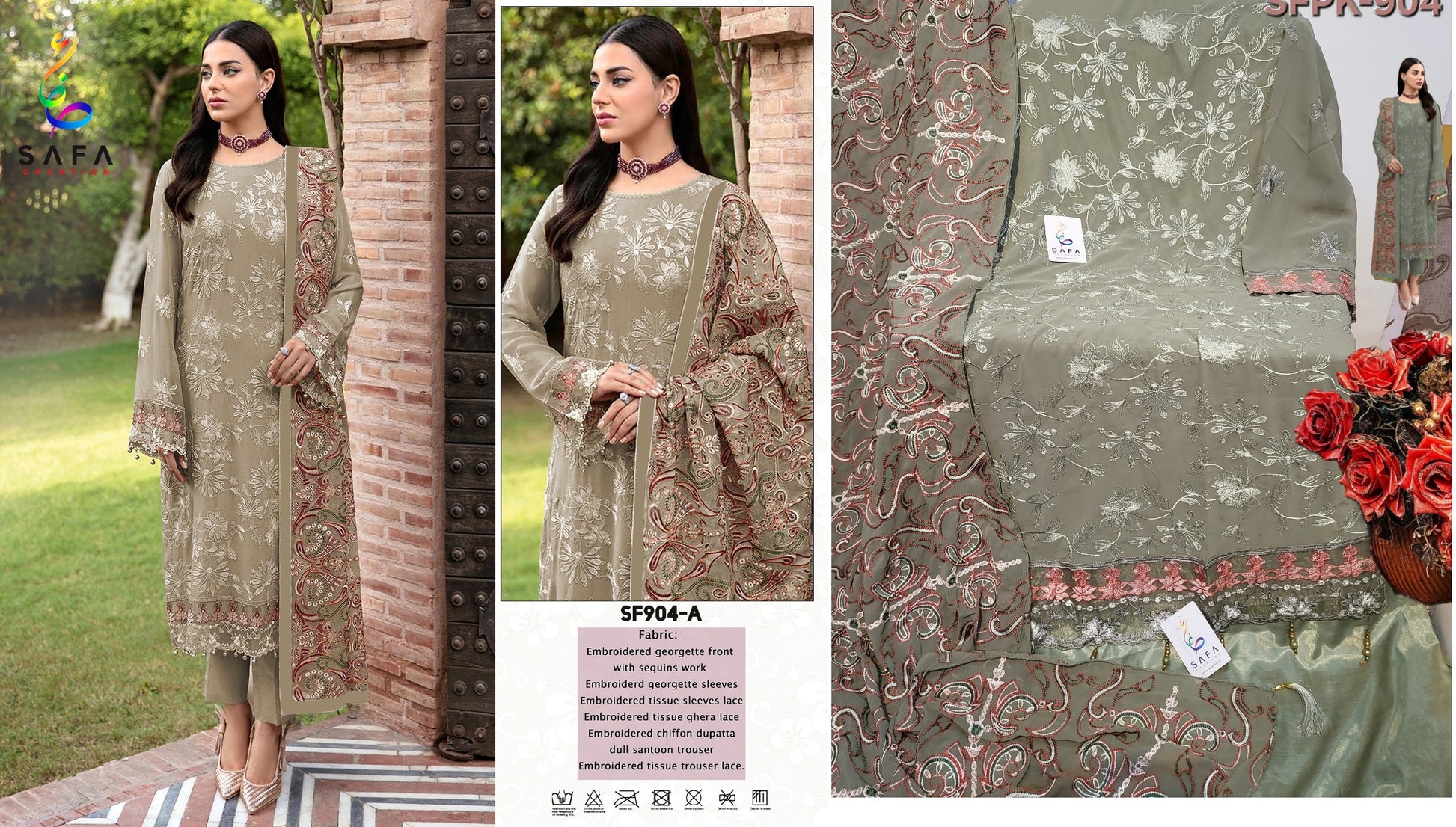 904A Safa Creation Pakistani Salwar Suits
