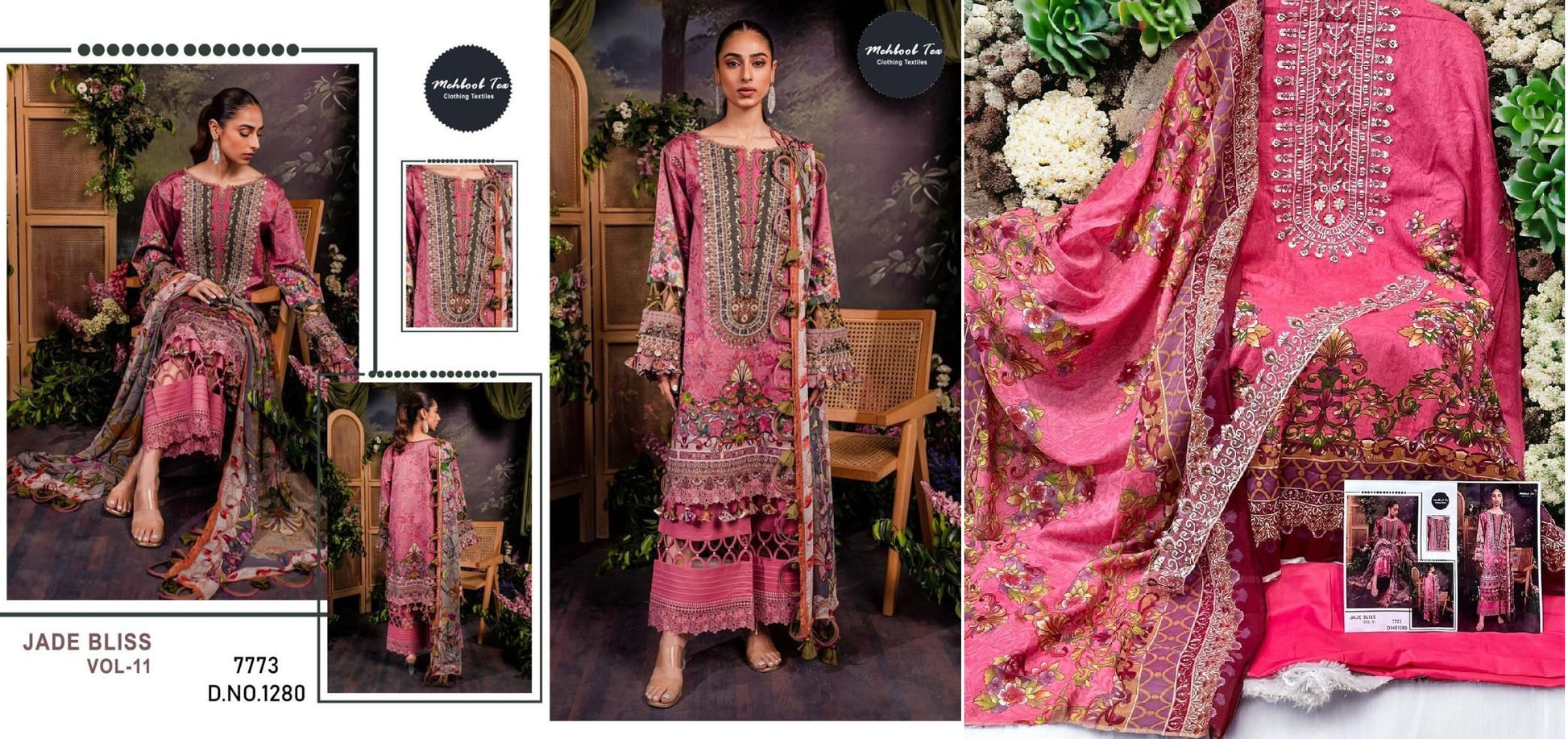 1280 Mehboob Tex Pakistani Salwar Suits