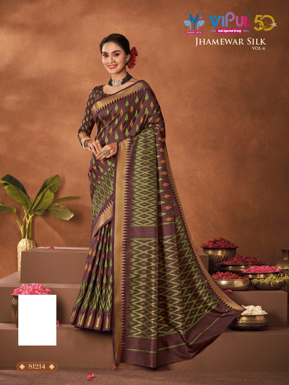 81214 Jhamewar Vol 6 Vipul Sarees
