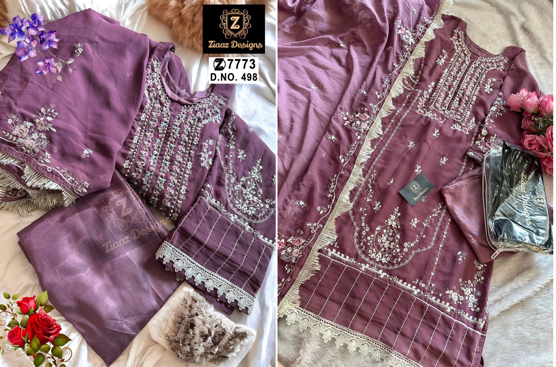 498 Ziaaz Designs Pakistani Salwar Suits