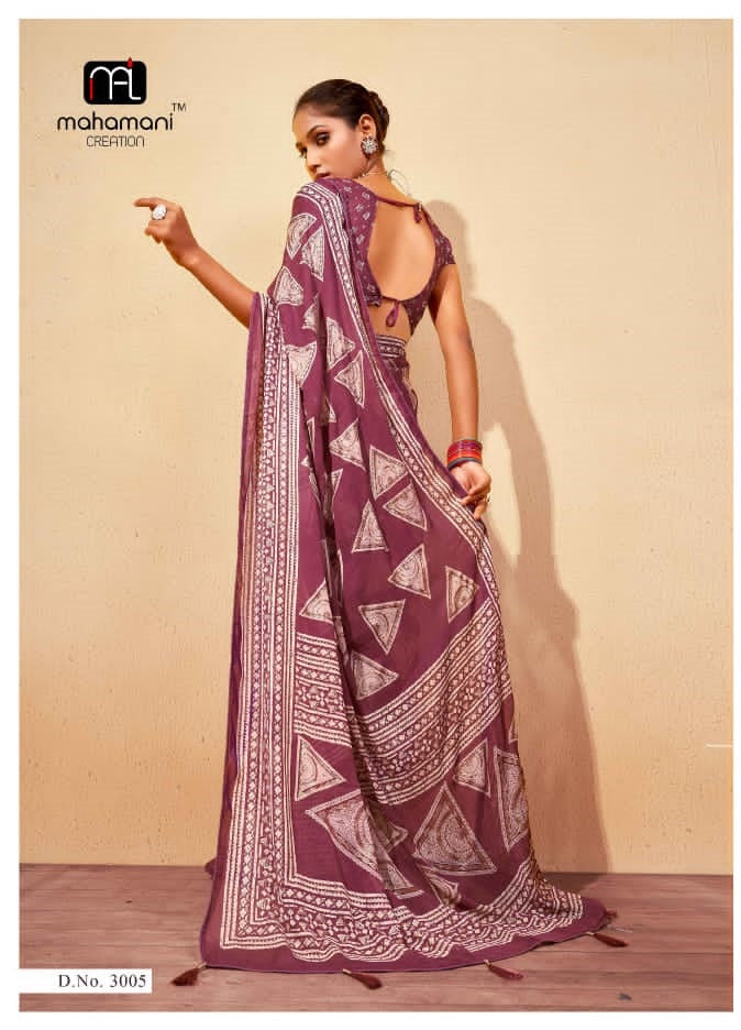 3005 Amrita Vol 3 Mahamani Creation Sarees