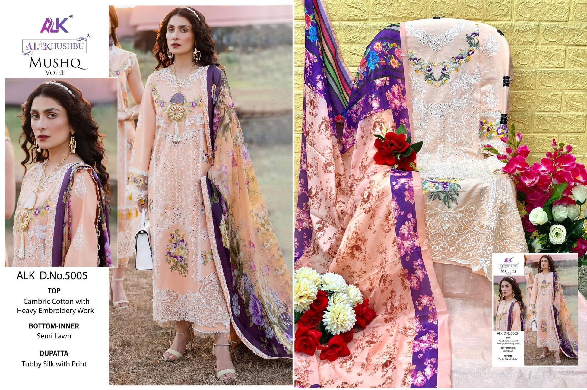 5005 Mushq Vol 3 Alk Pakistani Salwar Suits