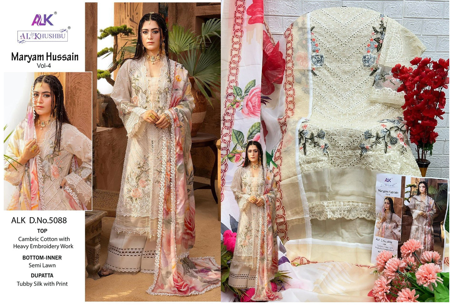 5088 Maryam Hussain Vol 4 Alk Pakistani Salwar Suits