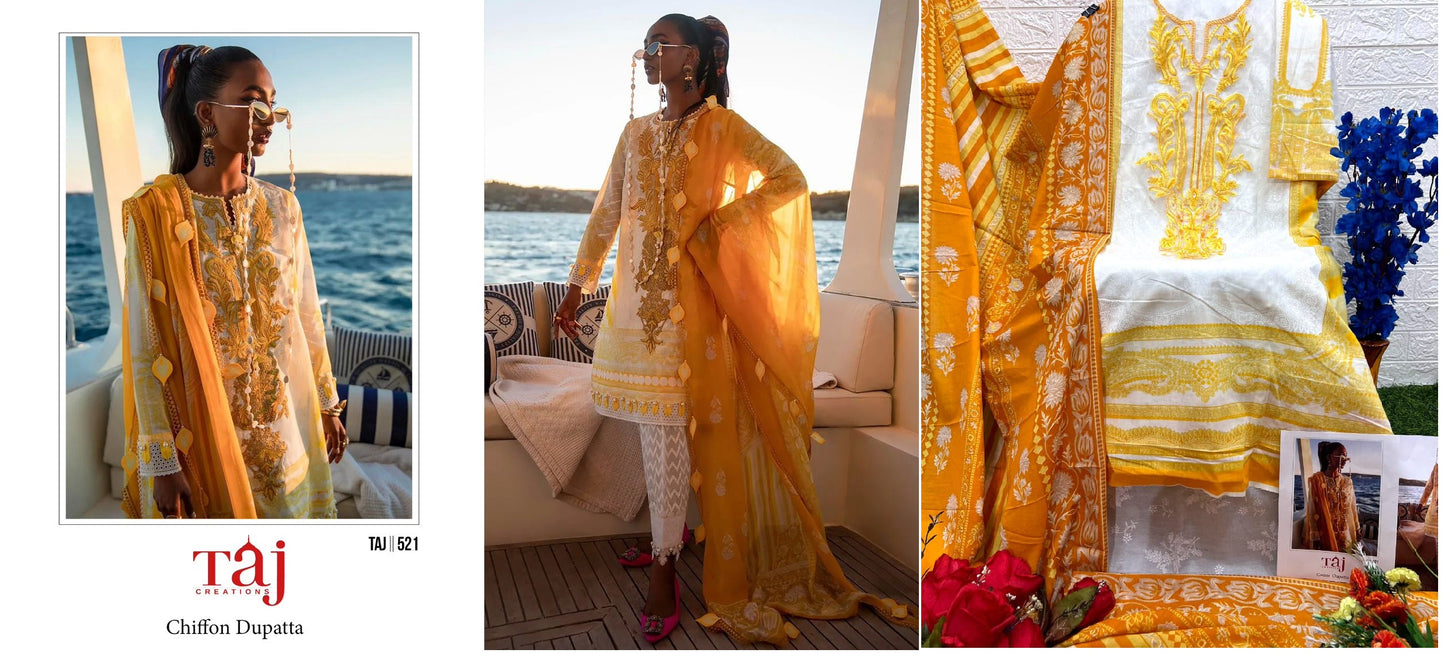 521 Taj Creations Pakistani Salwar Suits