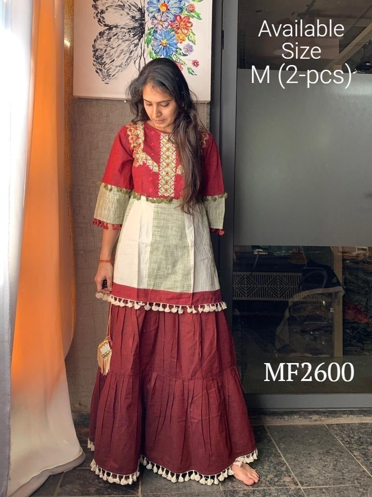 Mf 2600 Msm Kurti Skirt Set