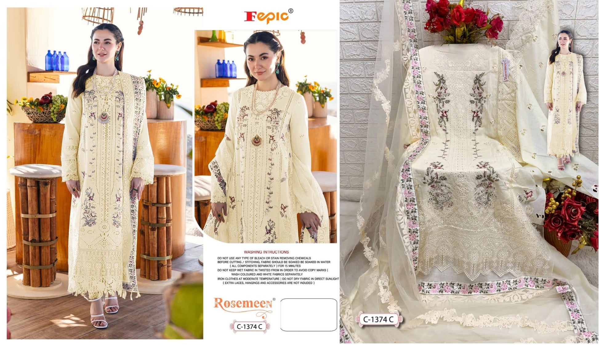 C-1374C Rosemeen Fepic Pakistani Salwar Suits