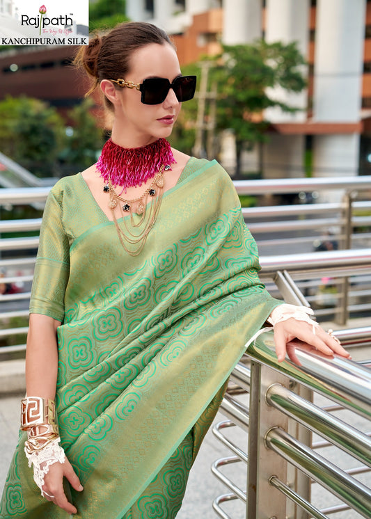 131 Butterscotch Rajpath Silk Sarees