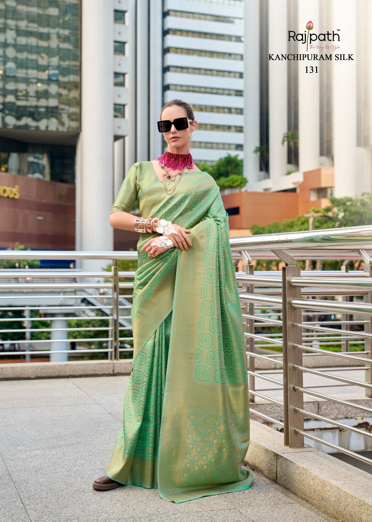 131 Butterscotch Rajpath Silk Sarees