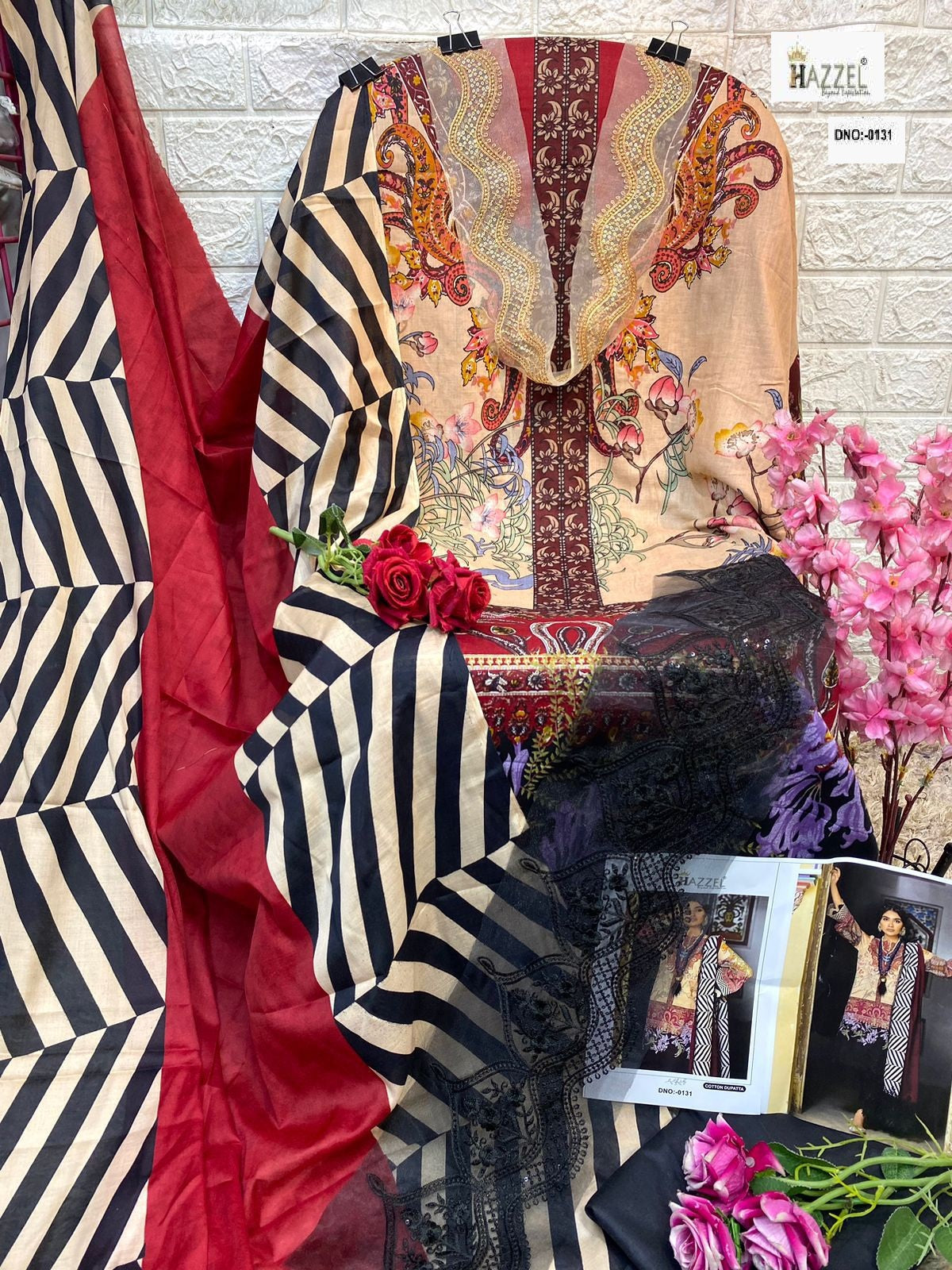 131 Hazzel Embroidery Pakistani Patch Suits