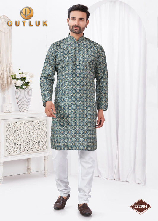 132004 Wedding Collection Vol 132 Outluk Rayon Mens Kurta Pyjama
